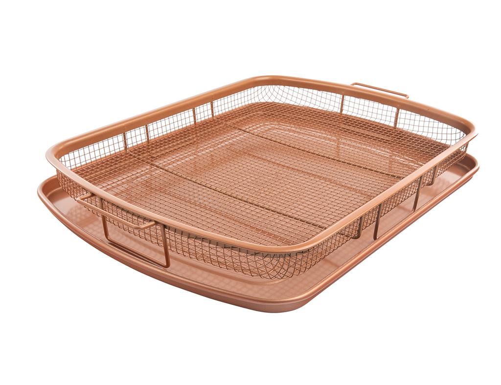 Bandeja Gotham Steel Pro Crisper Tray Xl Ceramica Horno 2