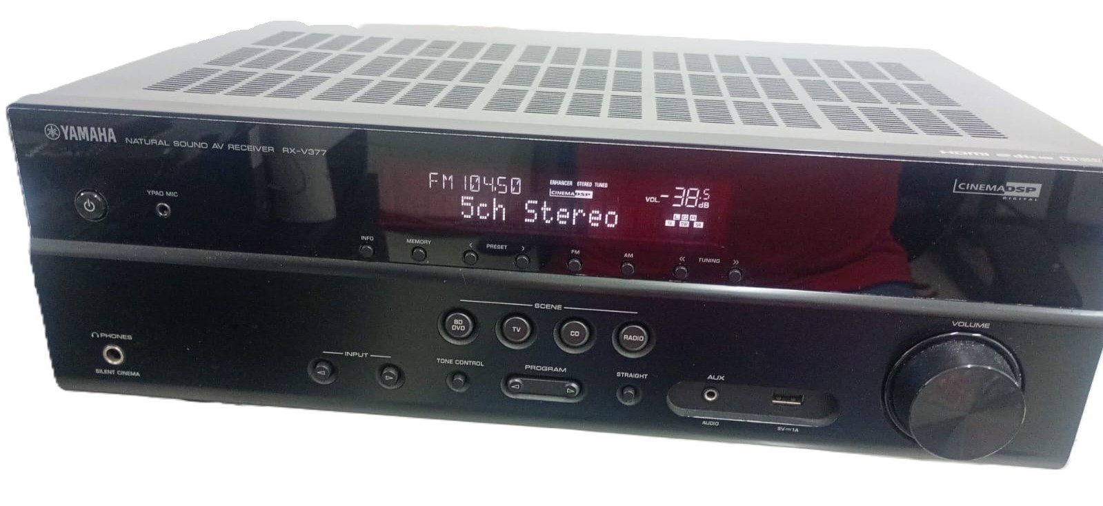 RECEPTOR AV YAMAHA RX-V377 5.1 canales HDMI SONIDO TEATRO