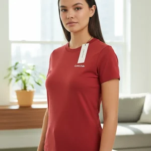 Blusa Calvin Klein Jeans Slim Fit Cuello Redondo TALLAS S / M / L