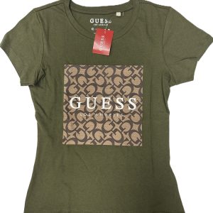 BLUSA GUESS VERDE ESTAMPADO TALLA XS