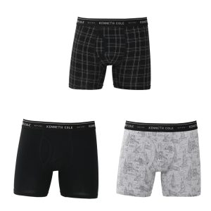 Boxer Kenneth Cole New York Brief Algodon Elastico Paq x3 Talla M
