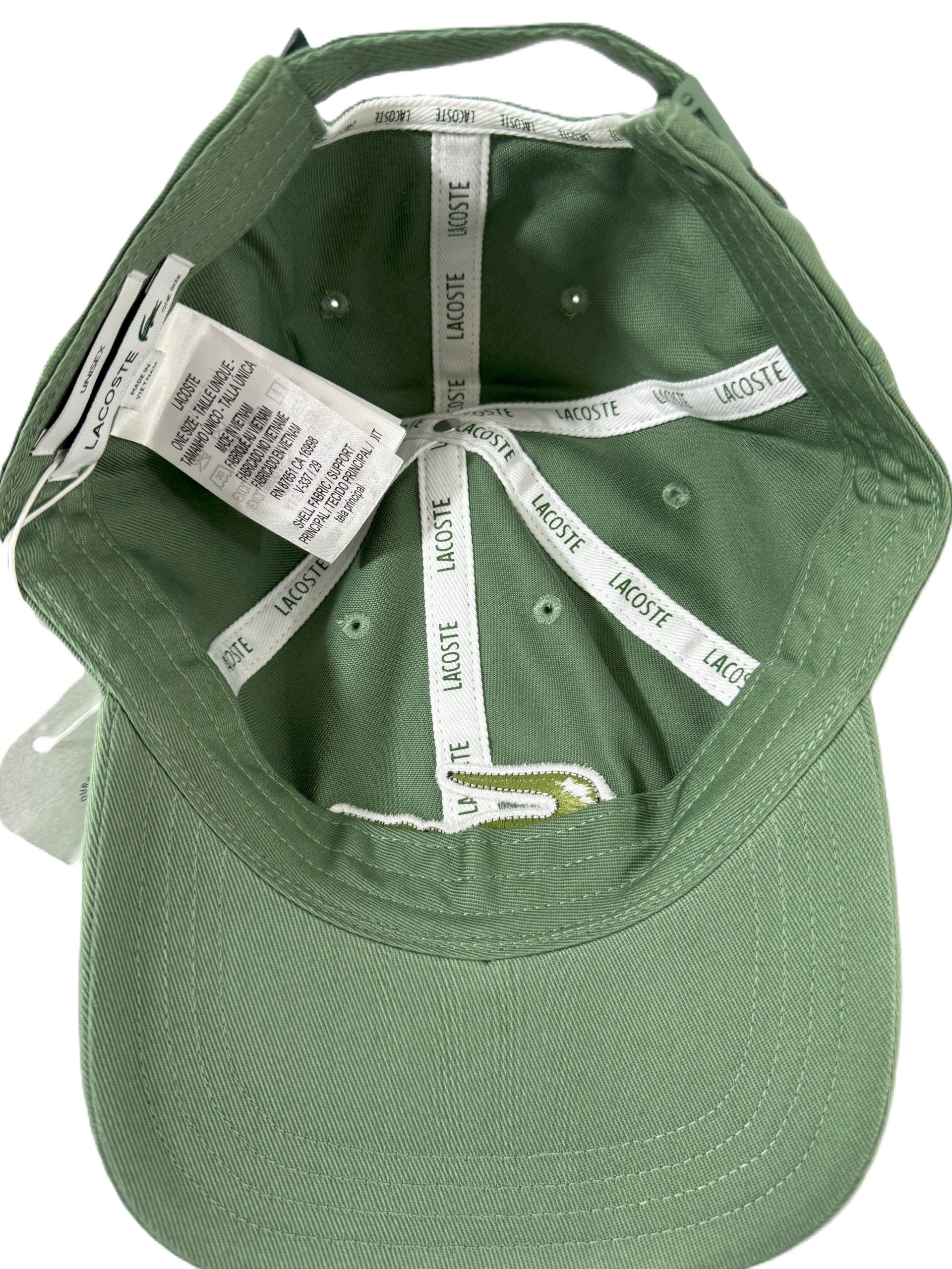Gorra Lacoste Big LOGO Original Talla Unica O/S UNISEX - Imagen 4