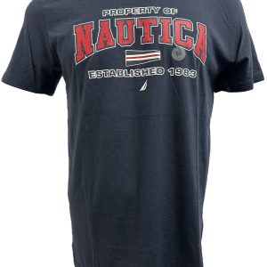 Camiseta Nautica Cuello Redondo Estampado Talla M