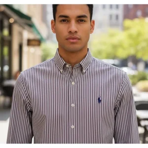Camisa Polo Ralph Lauren Slim Fit Performance Manga Larga TALLA 2XL