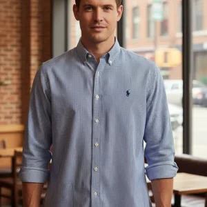 Camisa Polo Ralph Lauren Manga L Slim Fit Cotton Stretch 2xl