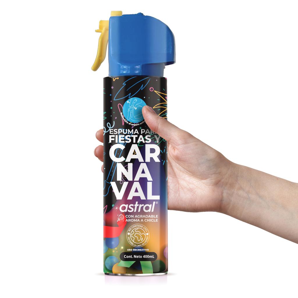 Espuma Fiestas Carnaval Hora Loca 400 Ml X3 Aroma Chicle - Imagen 7