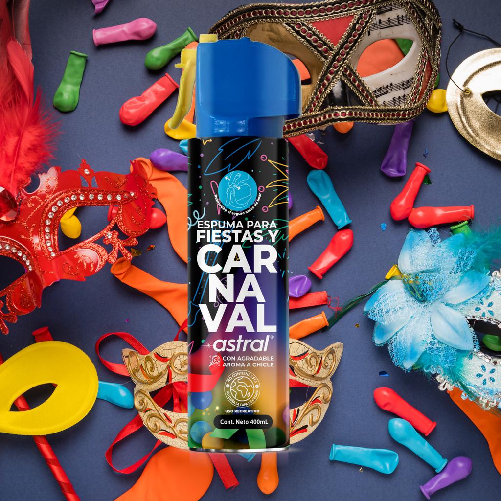 Espuma Fiestas Carnaval Hora Loca 400 Ml X3 Aroma Chicle - Imagen 8