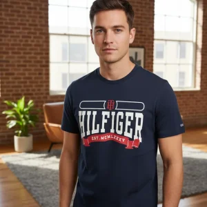 Camiseta Tommy Hilfiger Estampado Cuello Redondo M