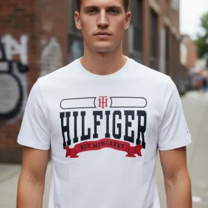 Camiseta Tommy Hilfiger Estampado Cuello Redondo BLANCO M