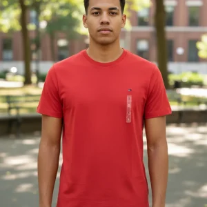 Camiseta Tommy Hilfiger Cuello Redondo Rojizo S / 3XL