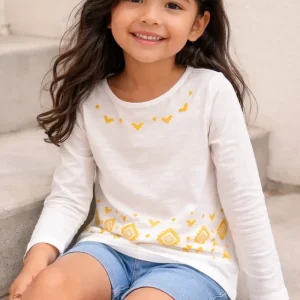 Blusa Baby Gap Niña bordada Talla 4 años