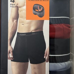 Boxer Brief Head Microfibra Elastico Paq X4 Talla Xl