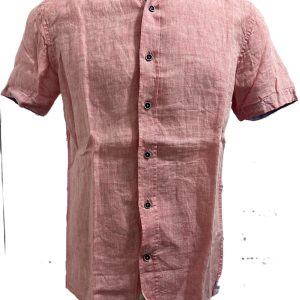 CAMISA HERITAGE LINO MANGA CORTA AJUSTADA TALLA S