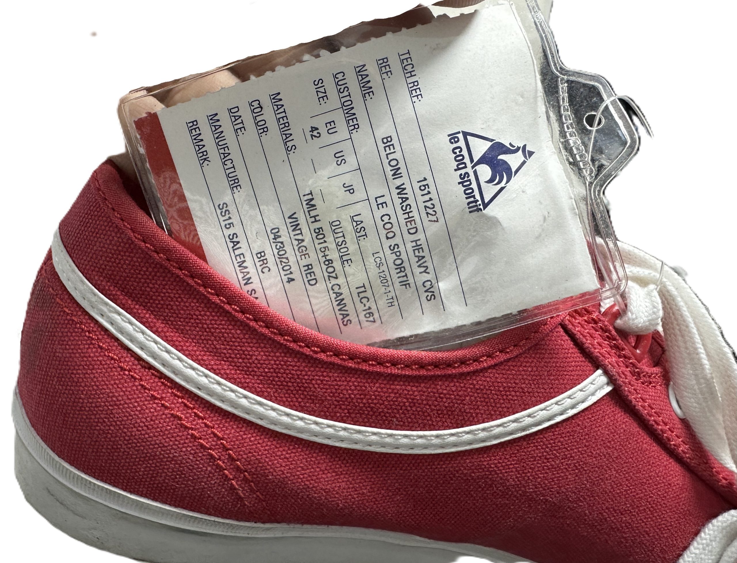 TENIS LE COQ SPORTIF 1511227 BELONI WASHED HEAVY CVS TALLA EUR42 - Imagen 3