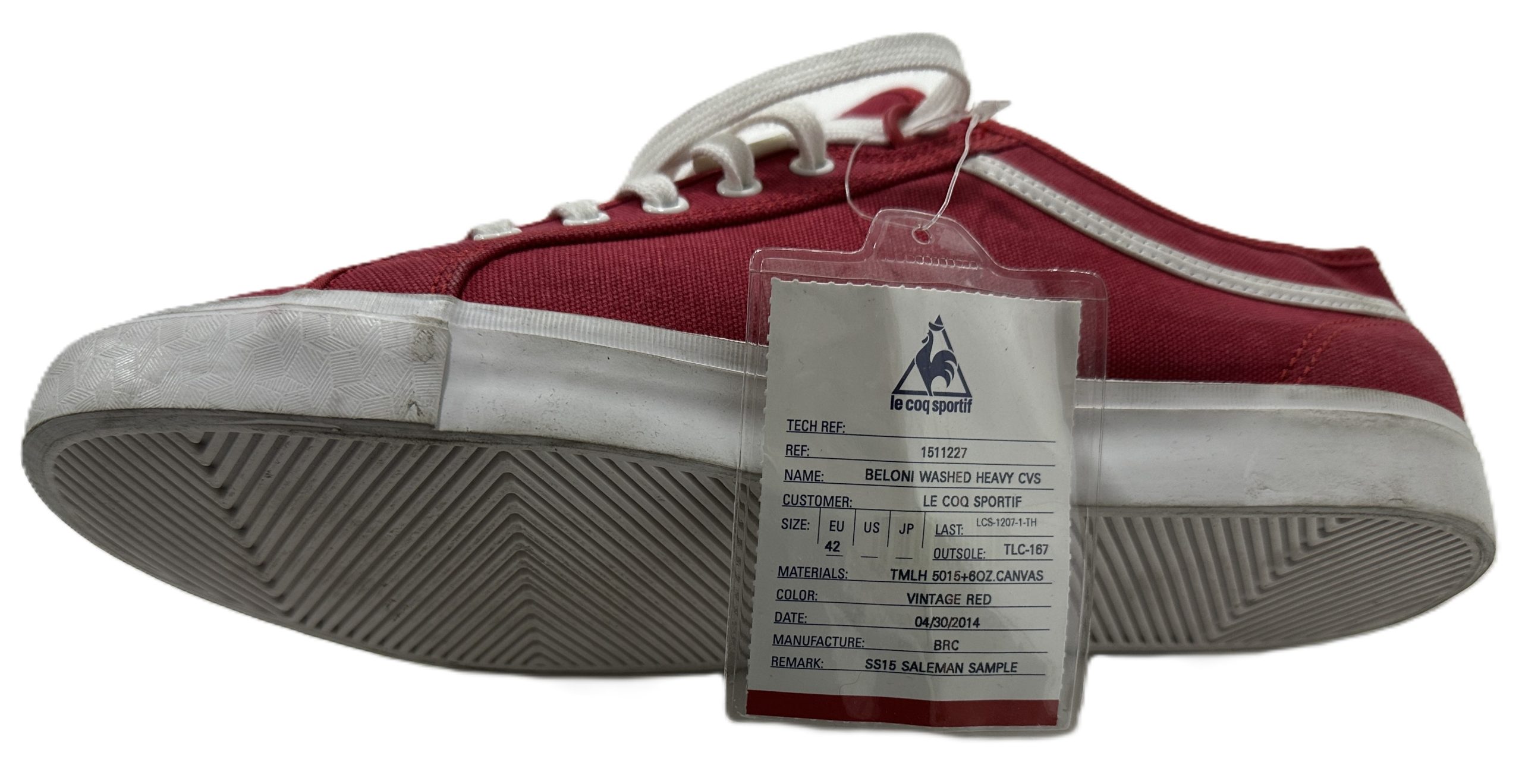 TENIS LE COQ SPORTIF 1511227 BELONI WASHED HEAVY CVS TALLA EUR42 - Imagen 9