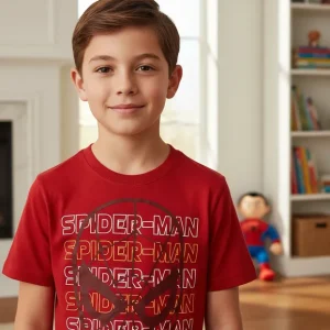 Camiseta Marvel Spiderman Super Heroe Niño Talla S