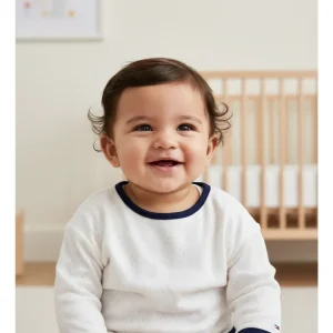 Blusa Tommy Hilfiger Bebe Manga Larga 6 A 9 Meses