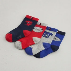 MEDIAS TOMMY HILFIGER BEBES 4 PARES 12-24 MESES