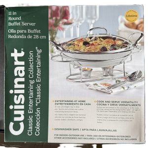 Servidor Buffet Cuisinart 7bsr-28 Plato Acero Inox 28 Cm Plateado