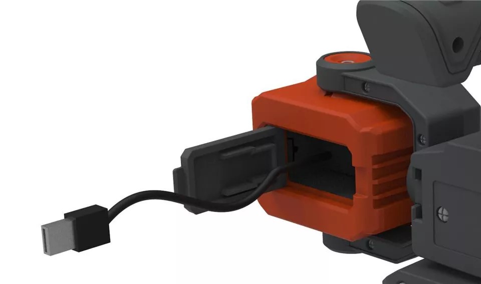 Lampara Epower360 Recargable 3 Focos Led Linterna 2000 Lum Led Negro-rojo - Imagen 5