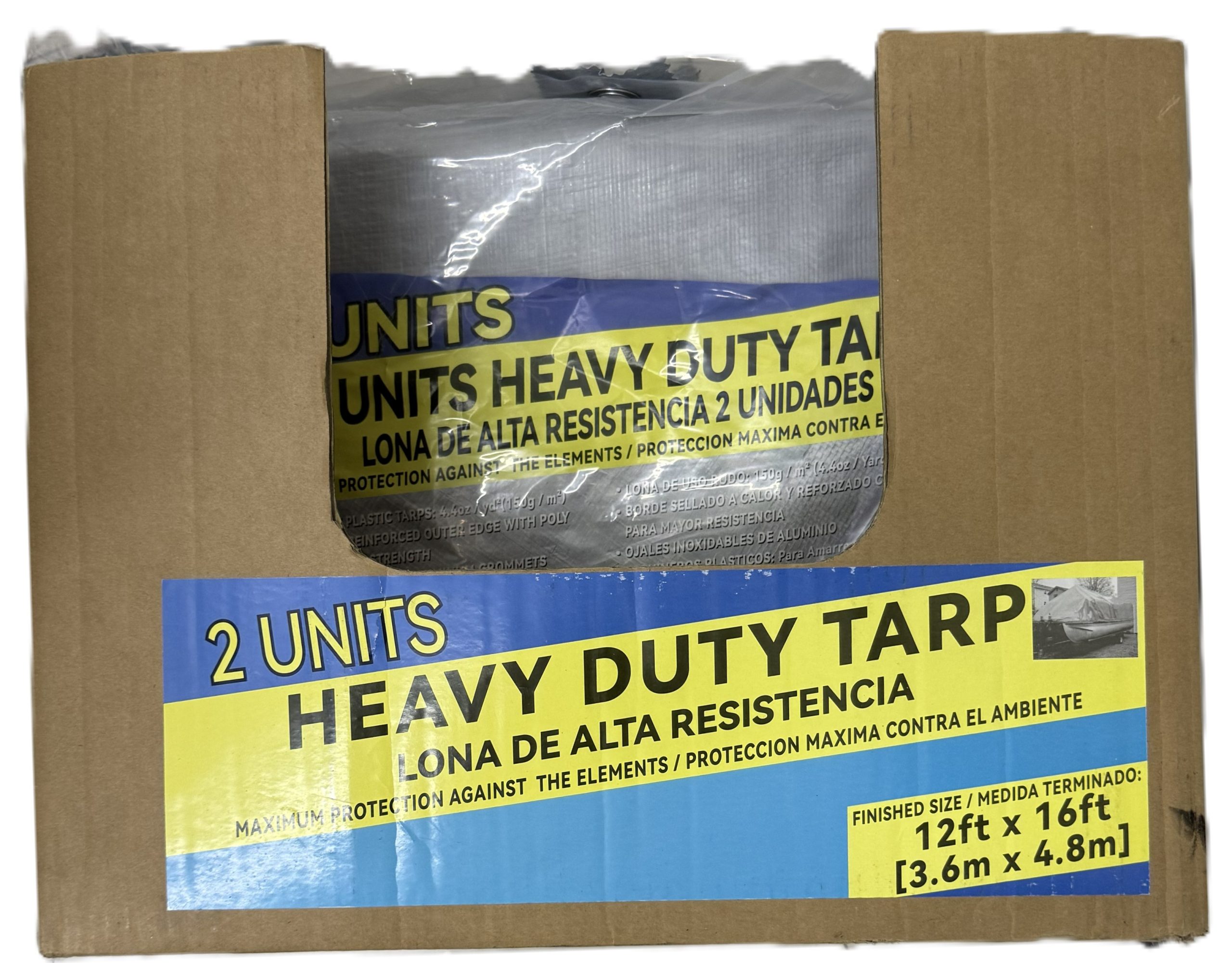 Lona Impermeable Trabajo Pesado 3.6 X 4.8 Mts Polietileno - Imagen 3