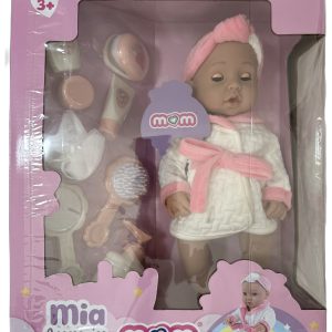 MUÑECA MIA MOM CON ACCESORIOS DE BAÑO +3 AÑOS