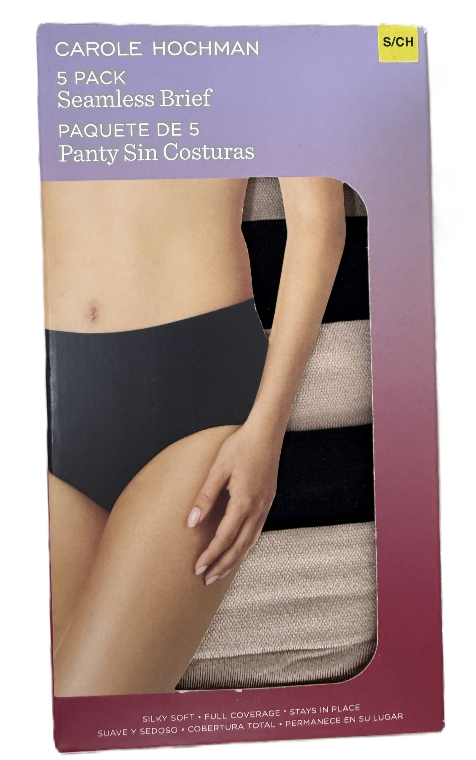 PANTIES CAROLE HOCHMAN SIN COSTURAS PACKX5 TALLA S