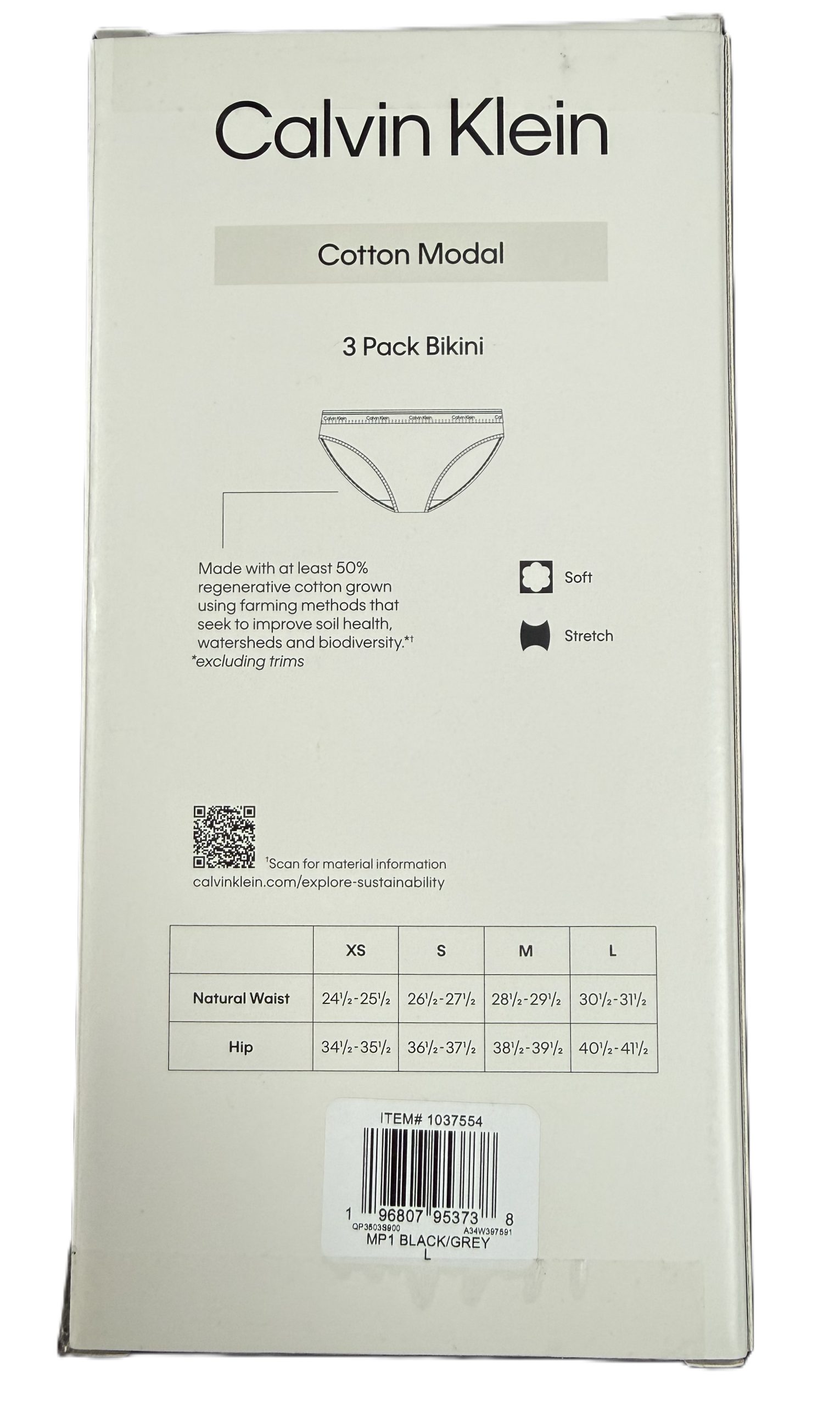 PANTIES CALVIN KLEIN BIKINI STRETCH PACK X3 TALLA L - Imagen 4