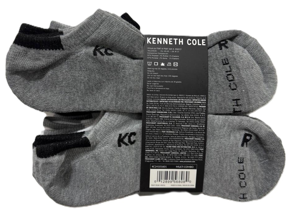 MEDIAS KENNETH COLE INVISIBLES HOMBRE TALLA UNICA 8 PARES - Imagen 3