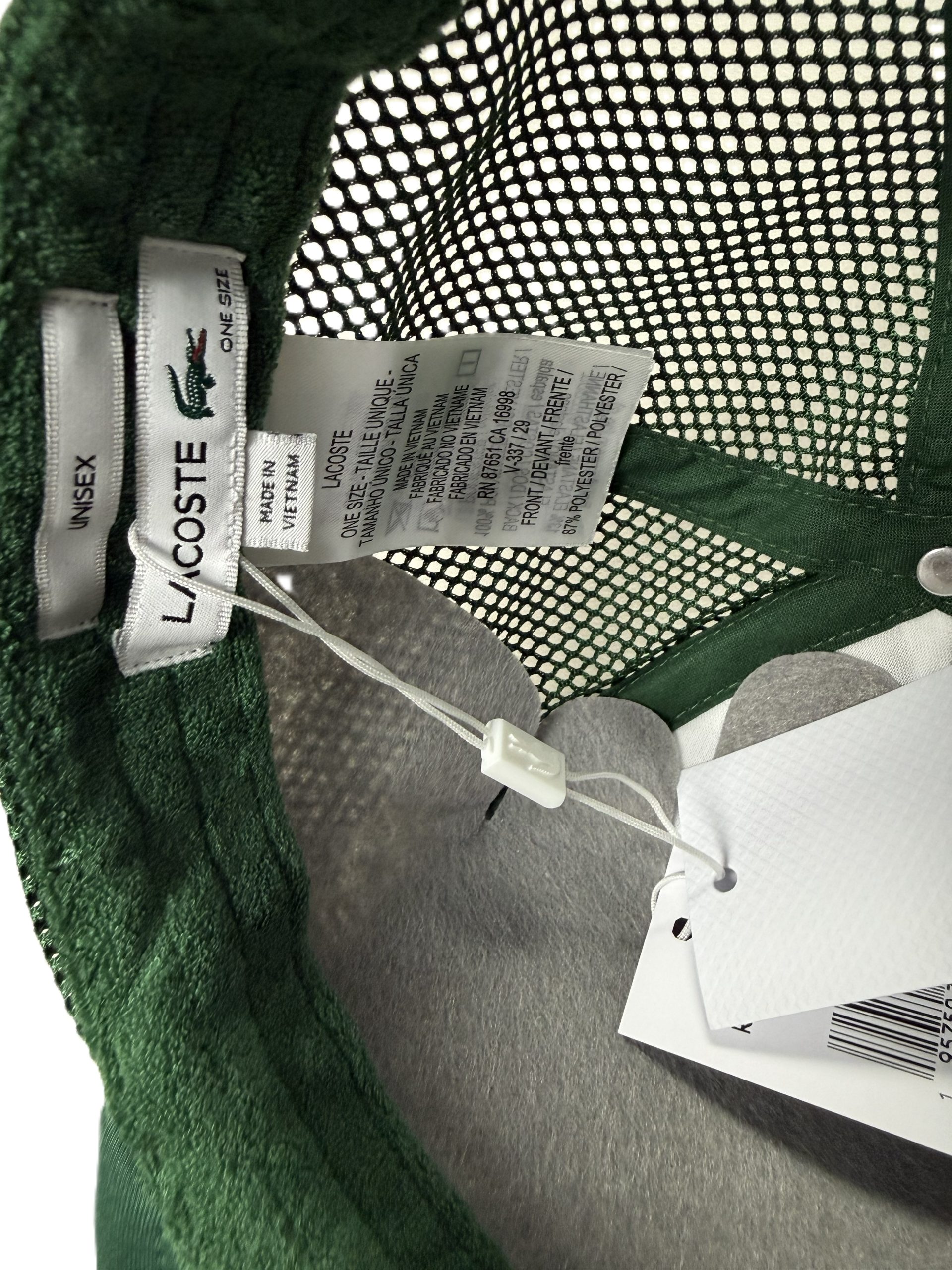GORRA LACOSTE MALLA NEOPRENO UNISEX RK0236 TALLA UNICA - Imagen 5