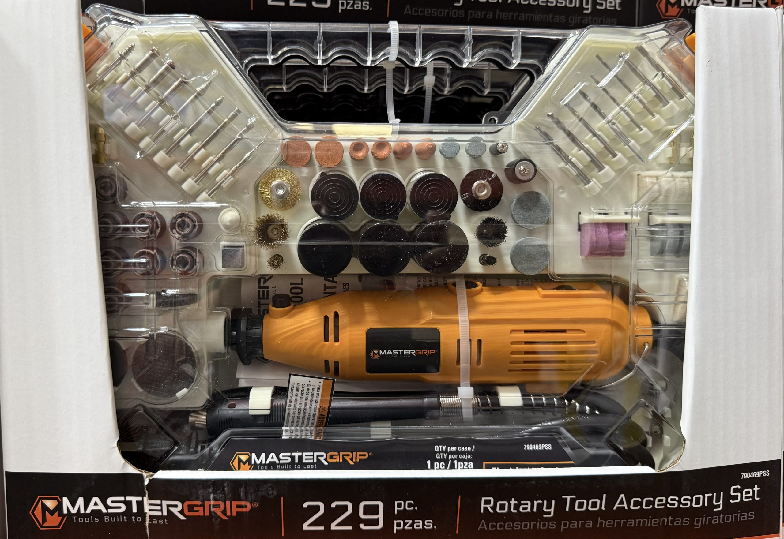 SET MASTERGRIP HERRAMIENTAS ROTATIVAS MOTOTOOL 229 PIEZAS - Imagen 3