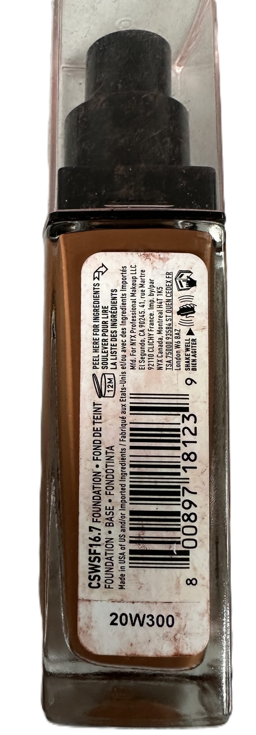 Nyx Professional Makeup Base Maquillaje Liquida COCOA - Imagen 3