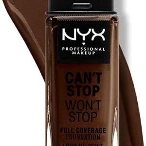 Nyx Professional Makeup Base Maquillaje Liquida DEEP EBONY