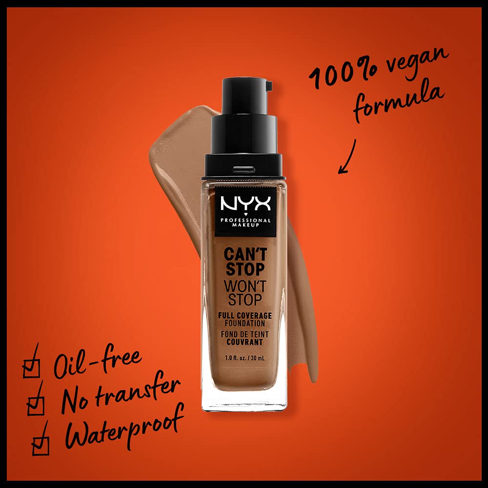 Nyx Professional Makeup Base Maquillaje Liquida 20 MAHOGANY - Imagen 5