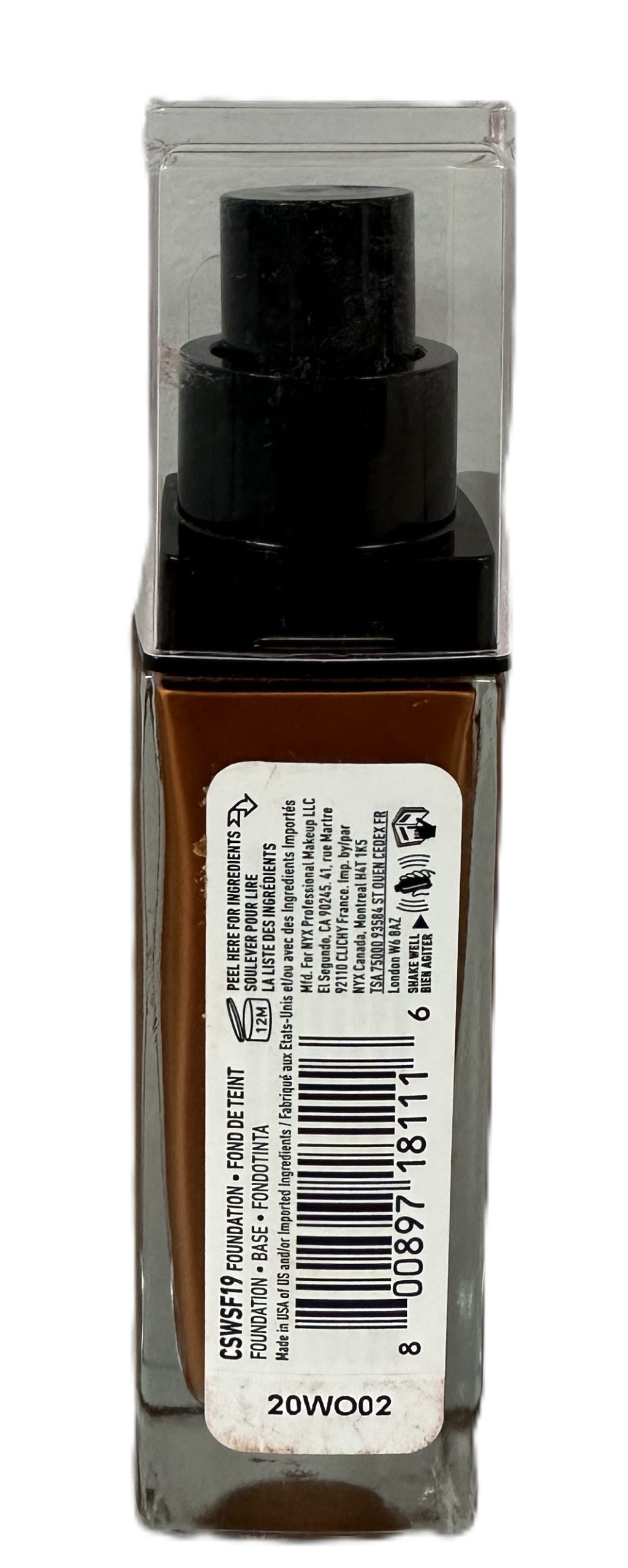Nyx Professional Makeup Base Maquillaje Liquida MOCHA - Imagen 4