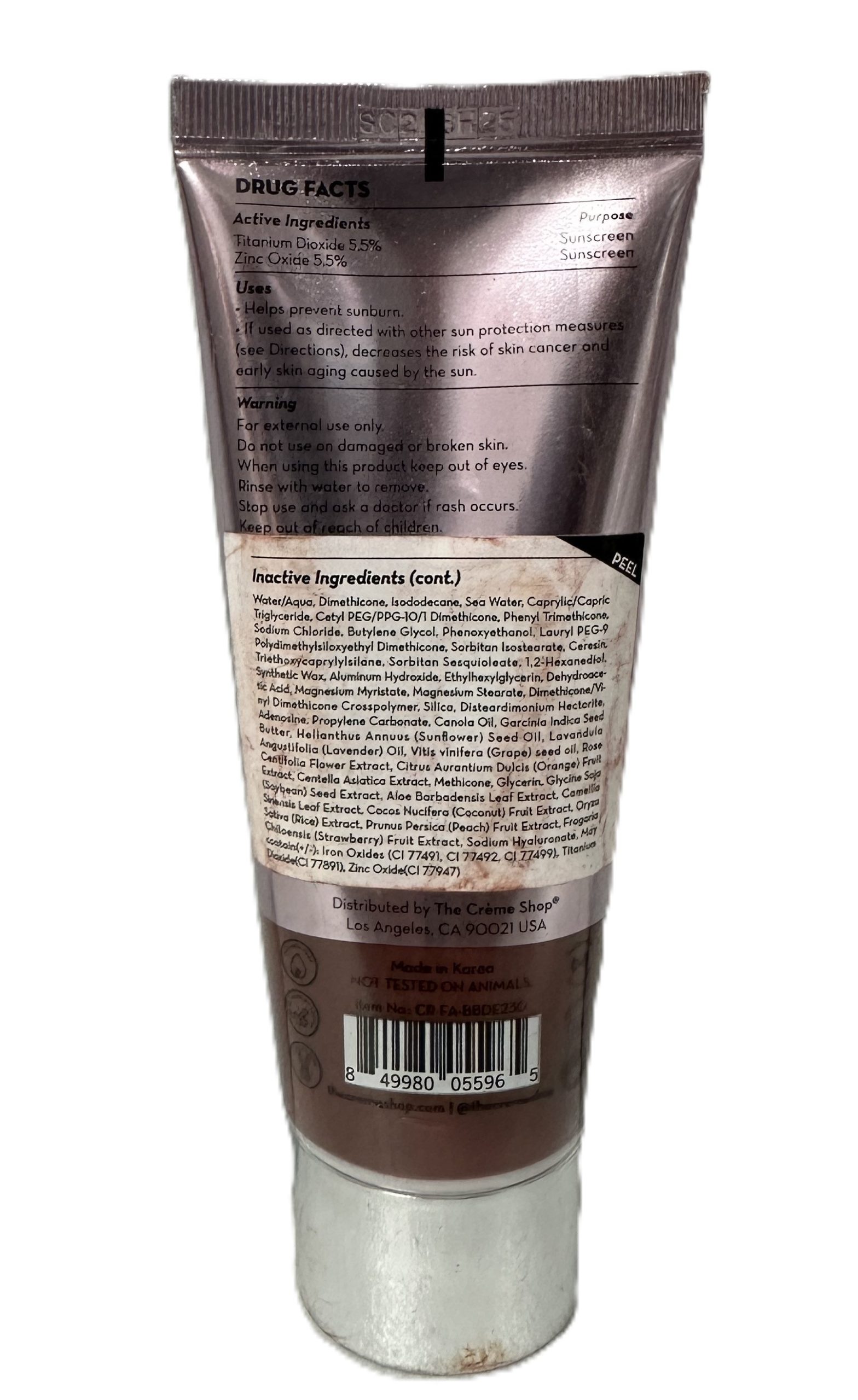 The Crème Shop Cc Creme Base Con Proteccion Spf 30 DEEP 230 - Imagen 2