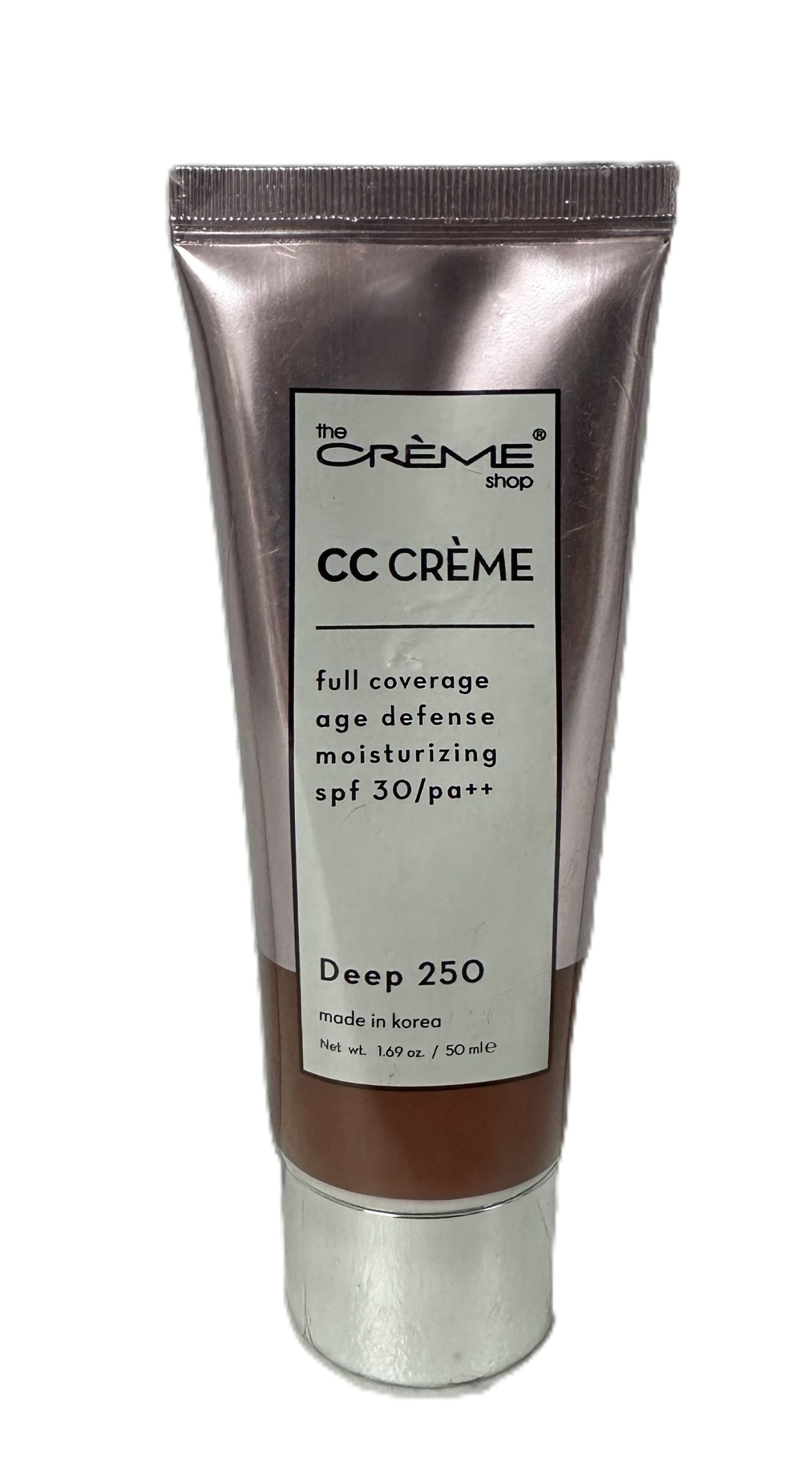 The Crème Shop Cc Base Maquillaje Antiedad Spf 30 Deep 250