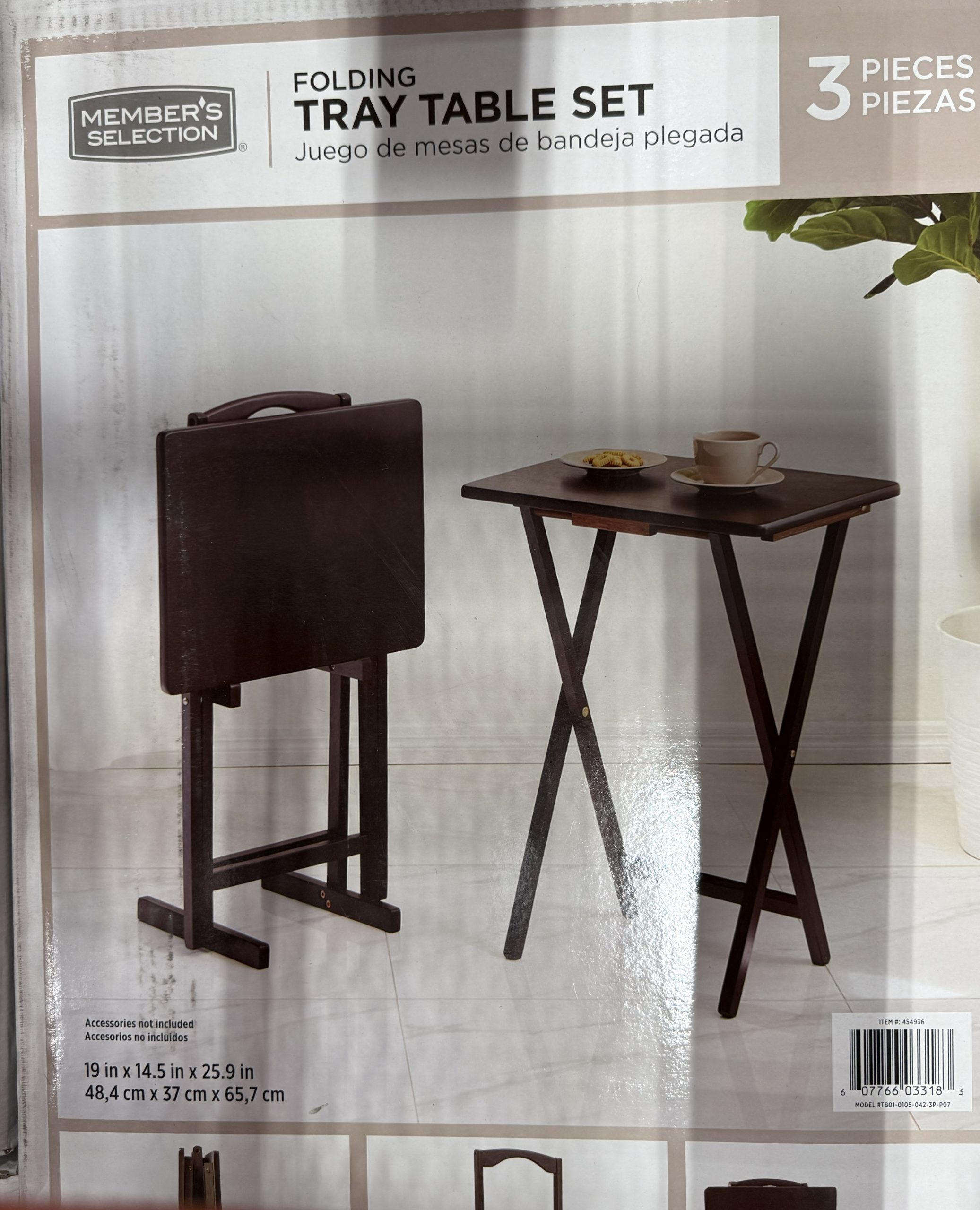 Ms 2 Mesas Auxiliares Plegables 48.5x37x66 Cms - Imagen 7