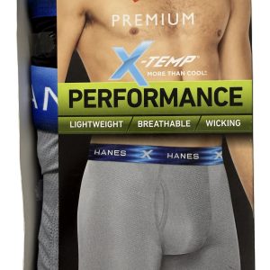 Hanes Boxer Briefs Premium X Temp Performance Pack X3 TALLA M