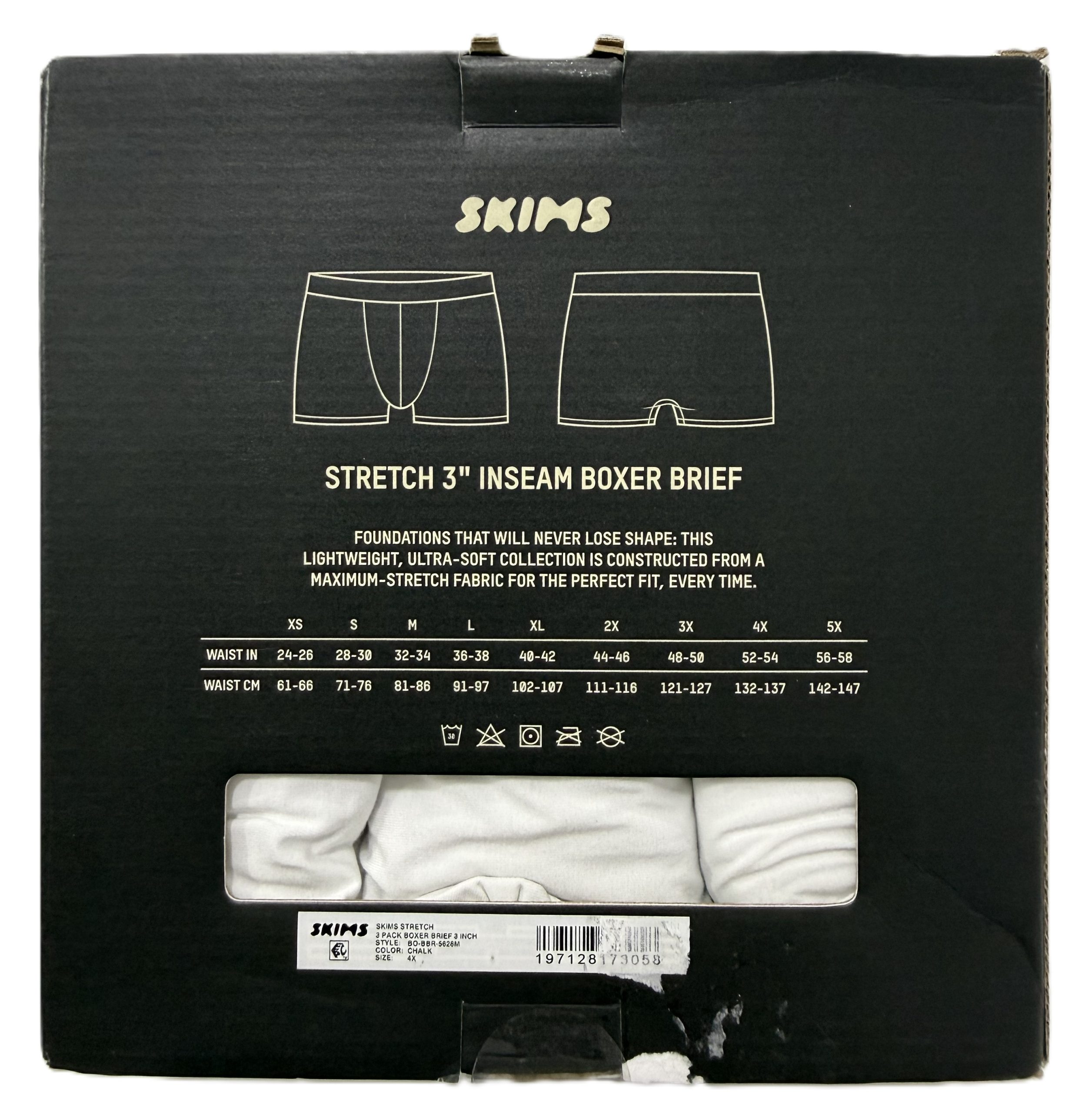 Skims Boxer Brief Stretch Hombre X3 Talla 4xl - Imagen 3