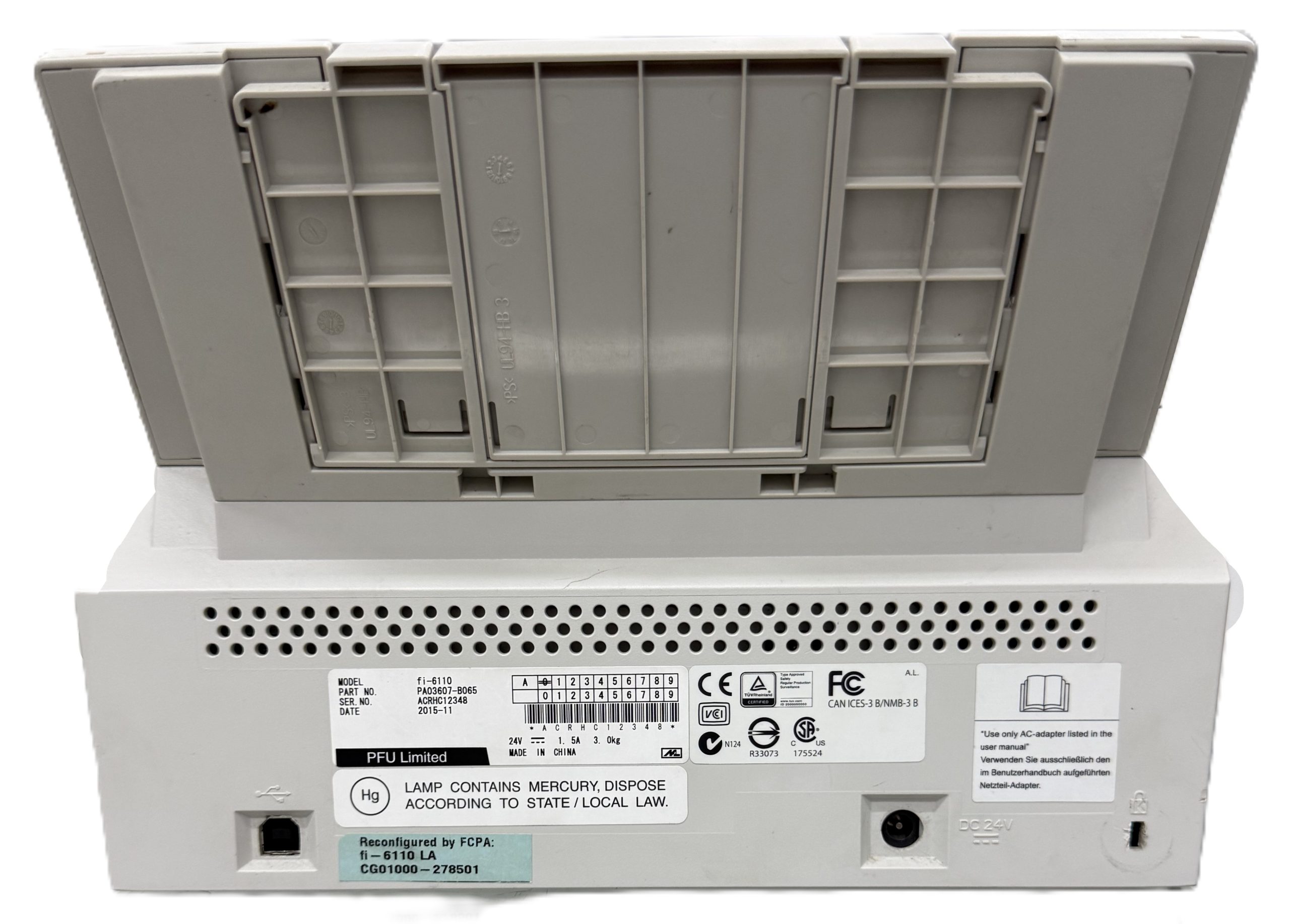Escáner Fujitsu Fi-6110 20 Ppm Con Alimentador Automático (Usado) - Imagen 4