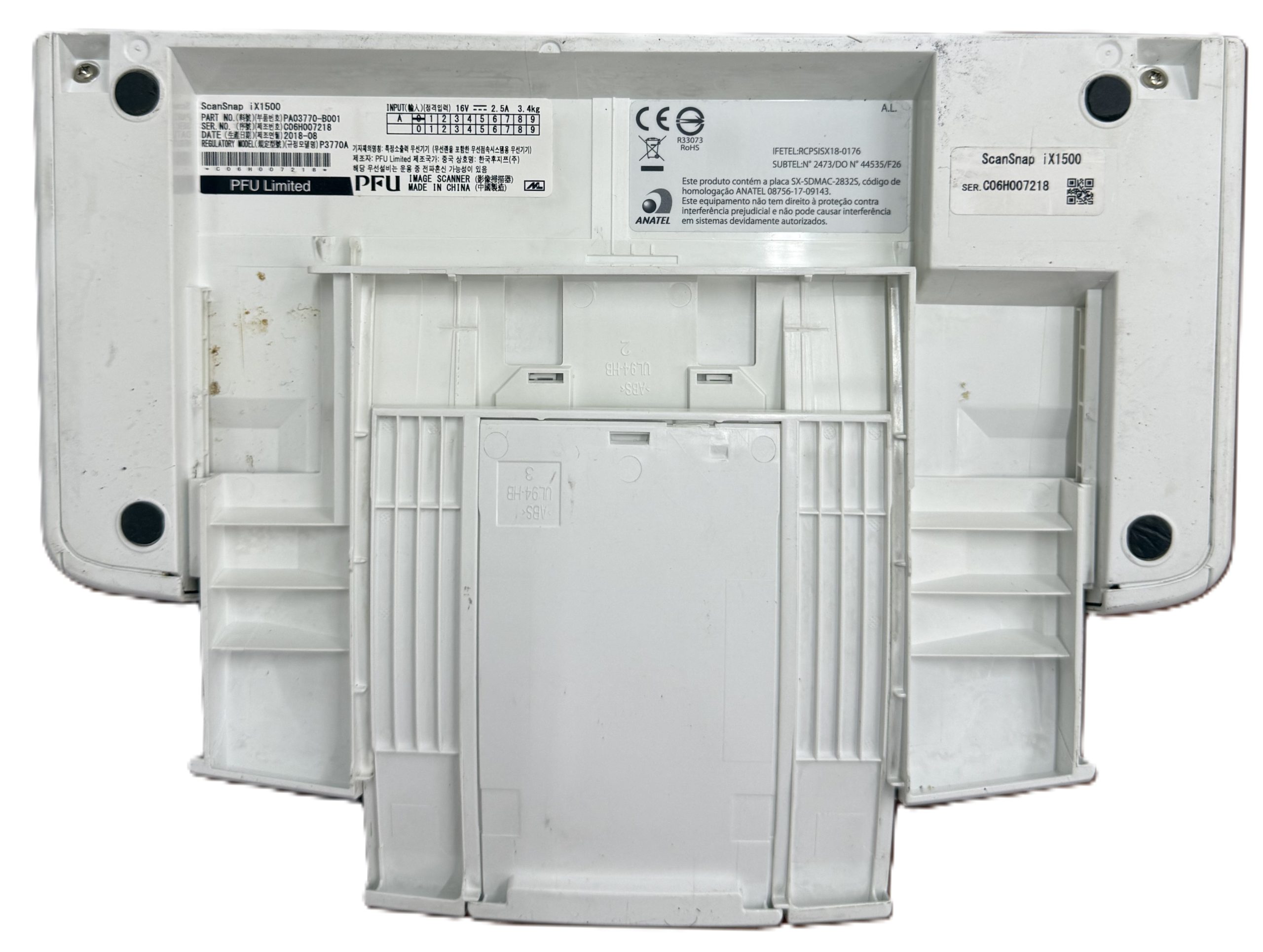 Escáner Fujitsu Scansnap Ix1500 Dúplex 30 Ppm (Usado) - Imagen 6