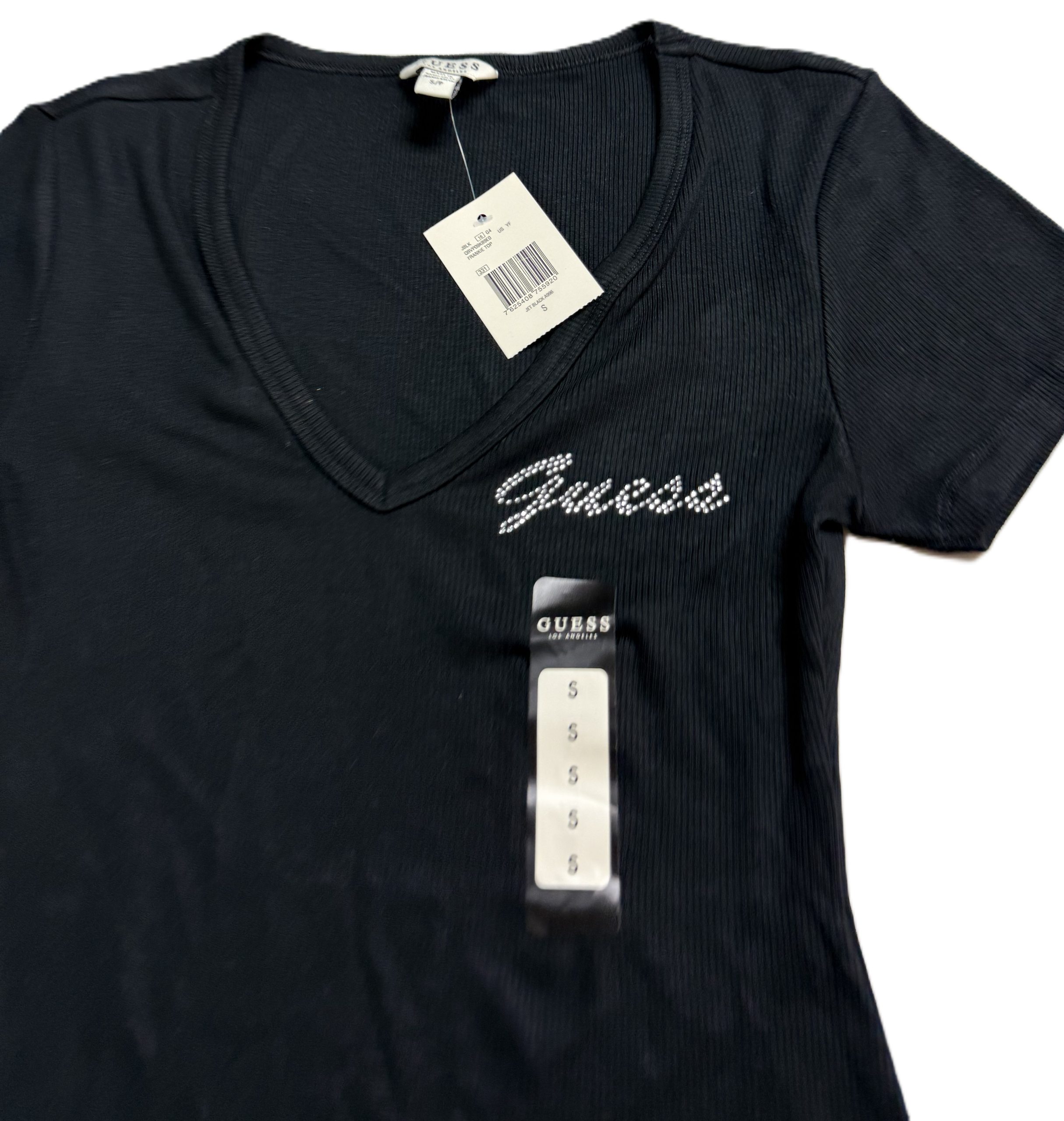 Blusa Guess Cuello En V Logo TALLAS S / L - Imagen 3