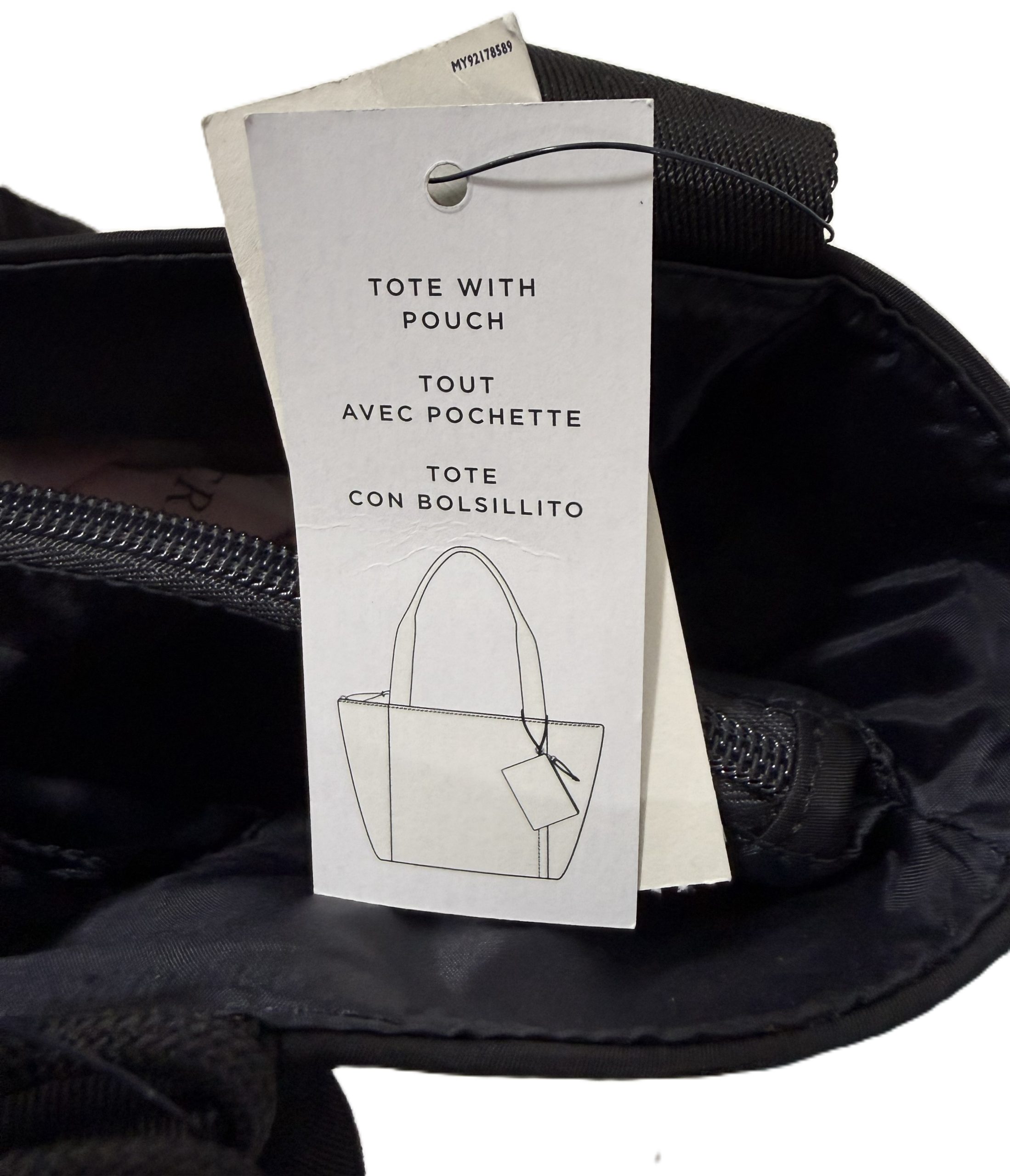 Bolsa Tote Tommy Hilfiger 69j5539 Con Monedero Negro - Imagen 4