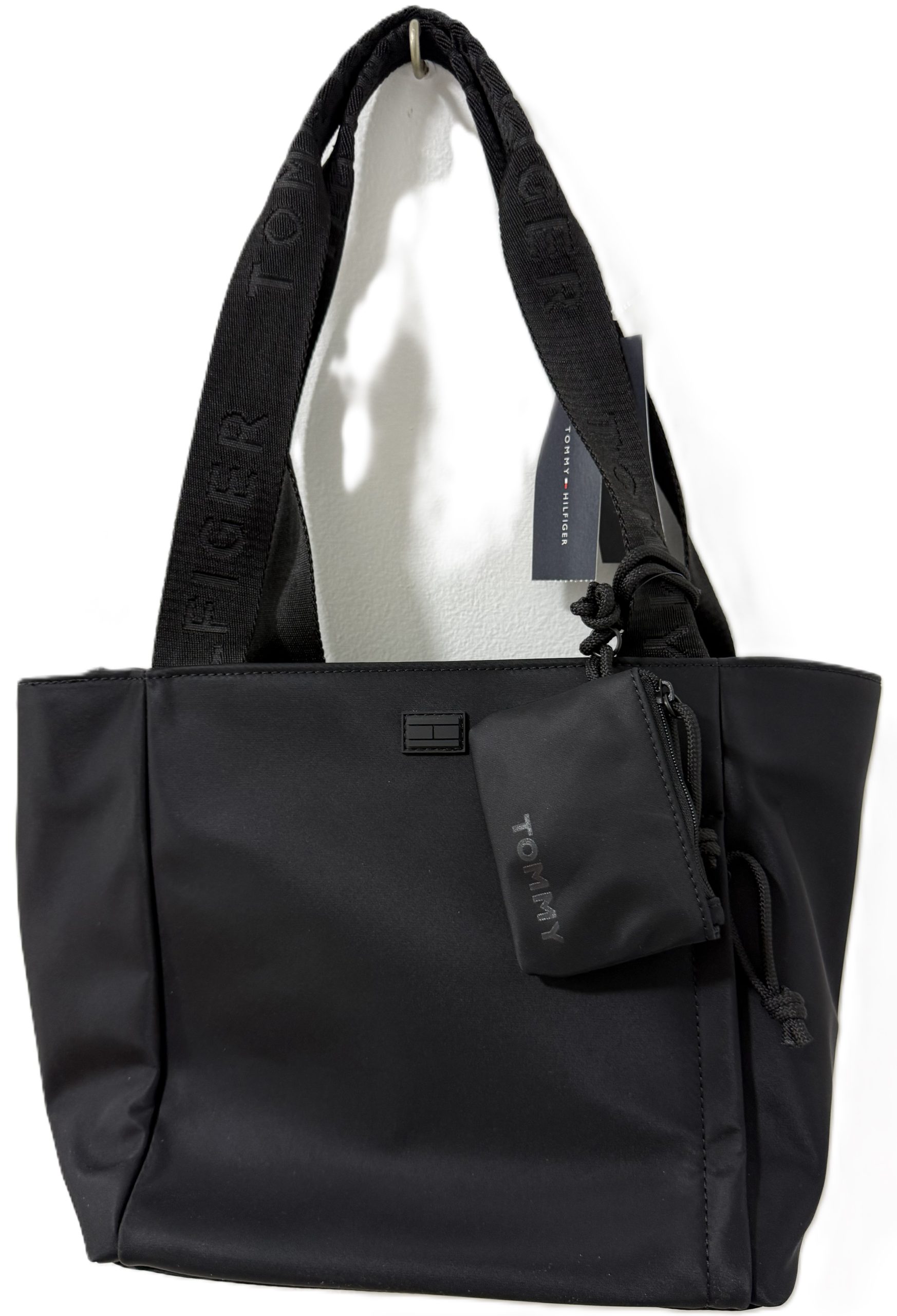 Bolsa Tote Tommy Hilfiger 69j5539 Con Monedero Negro - Imagen 6