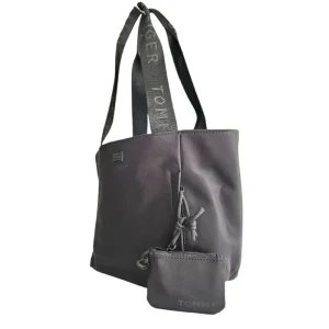 Bolsa Tote Tommy Hilfiger 69j5539 Con Monedero Negro