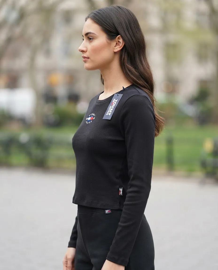 Blusa Tommy Hilfiger Manga Larga Para Mujer Talla L