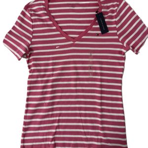 Blusa Tommy Hilfiger Mujer Cuello V Rayas Talla Xl