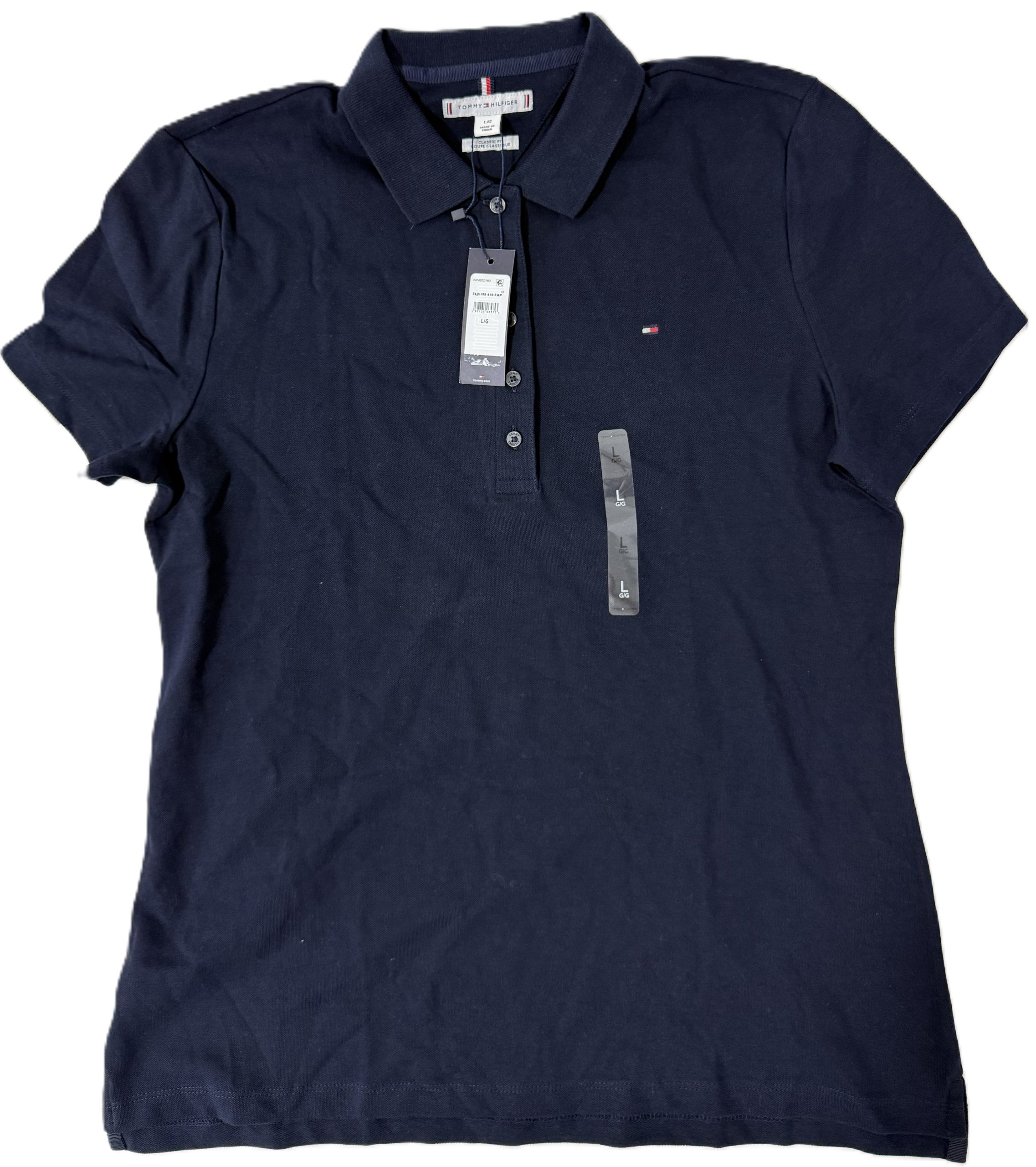 Blusa Tommy Hilfiger Tipo Polo Para Mujer Talla L / XL - Imagen 2