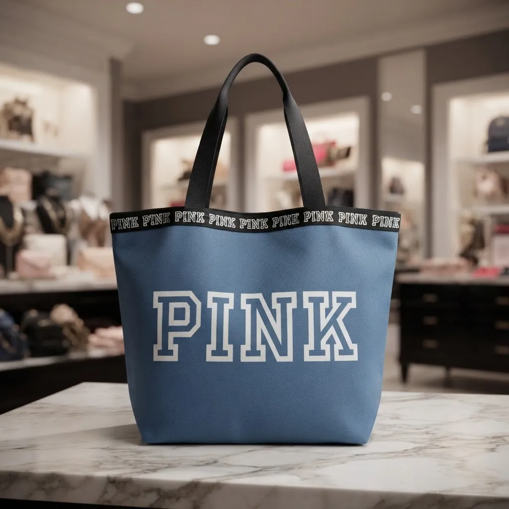 Bolso Tote Pink De Tela
